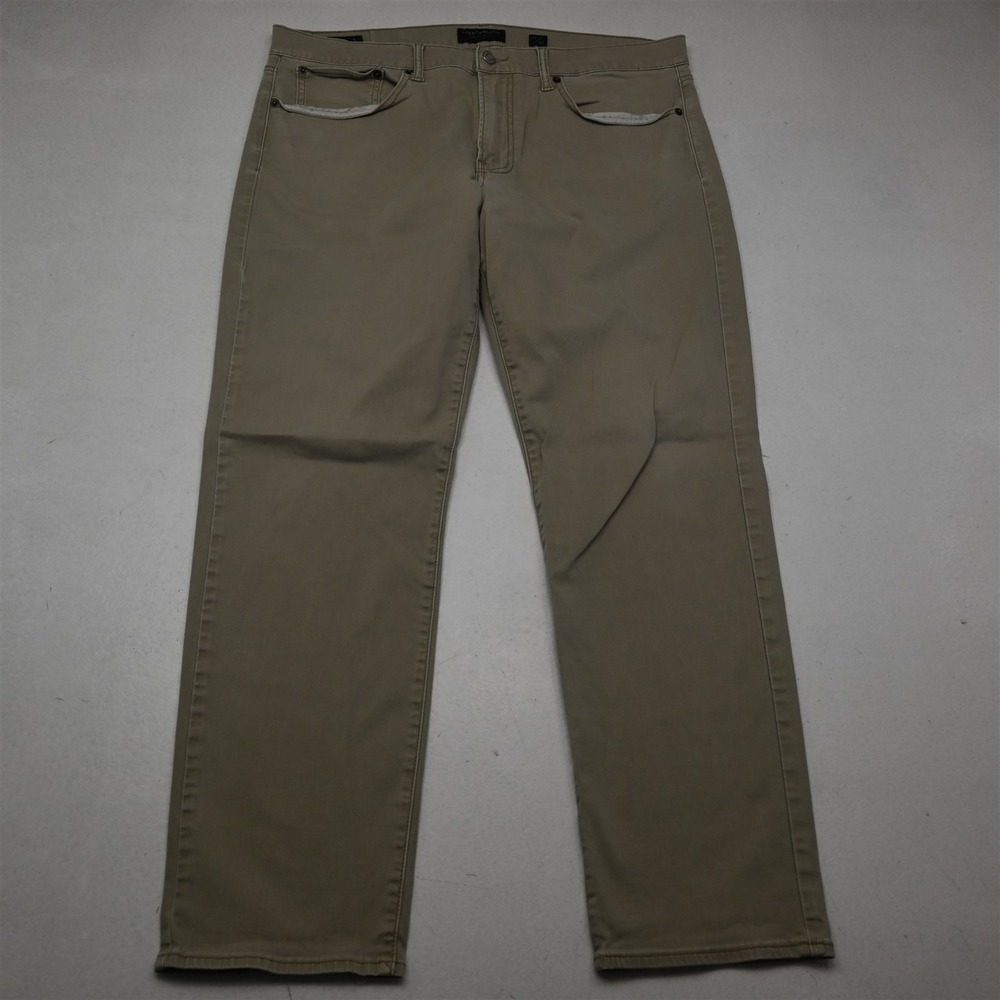 Lucky Brand 36x32 Khaki Brushed‎ 121 Slim Straight Mens Jeans